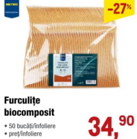 Metro Professional Furculițe biocompozit 50 buc
