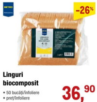 Metro Professional Linguri biocompozit 50 buc