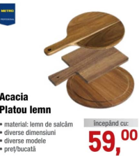 METRO PROFESSIONAL Acacia Platou lemn de salcâm
