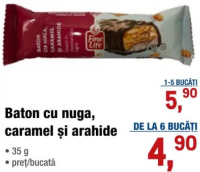 Fine Life Baton cu nuga, caramel și arahide 35 g