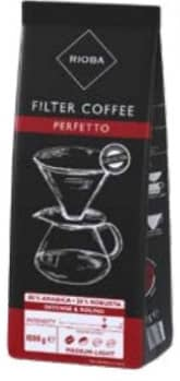 Rioba PERFETTO Cafea măcinată 1kg (de la 2 bucăți)