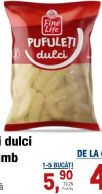 Fine Life Pufuleți dulci de porumb 80 g