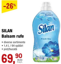 Silan Balsam rufe 1.4 L / 64 spălări