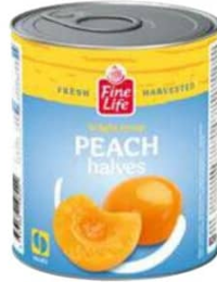 Fine Life Piersici jumătăți 820g