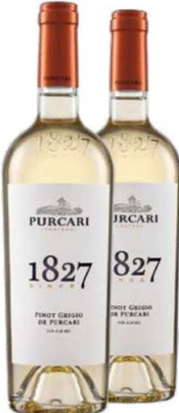 Purcari 1827 Пино Гриджио Белое сухое вино 0.75 л (от 2 бутылок)