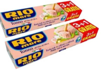 RIO MARE Ton bucăți 4 x 80g