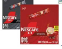 NESCAFE 3 în 1 diverse sortimente 24 plicuri x 12 g