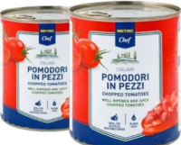 METRO Chef Roșii decojite / tăiate 800g (de la 3 bucăți)