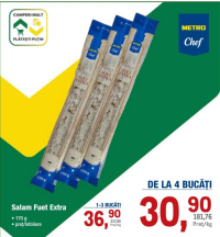 Metro Chef Salam Fuet Extra 170g (de la 4 buc)