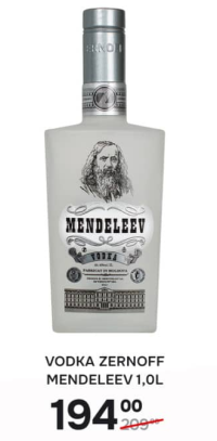 Водка Zernoff Mendeleev 1.0л
