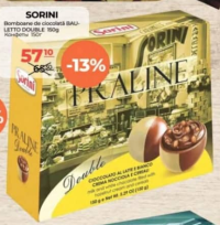 Sorini Bomboane de ciocolată BAULETTO DOUBLE 150g