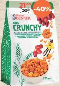 DoctorBenner Crunchy nuci 375g