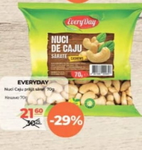 EveryDay Nuci Caju prăjit sărat 70g