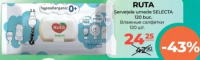 Ruta Șervețele umede SELECTA 120 buc.