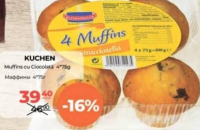 Kuchen Muffins Stracciatella 4x75g