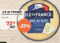 Ile de France Brânză Brie au Bleu 125g