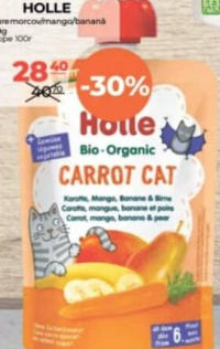 Holle Piure morcov, mango și banană 100g