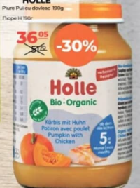 Holle Piure pui cu dovleac 190g