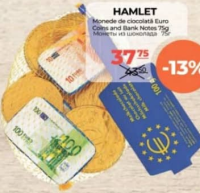 Hamlet Monede de ciocolată Euro 75g