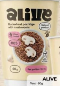 Alive Buckwheat porridge with mushrooms 60g