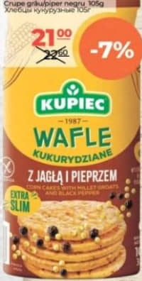 Kupiec Wafle Kukurydziane 105g