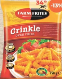FARM FRITES Cartofi pai ondulați congelați 750g