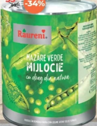 Raureni Mazăre verde 830g