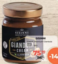 Sisinni Cremă Premium Gianduia 380g