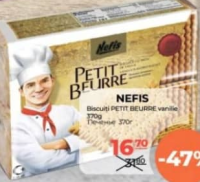 Nefis Petit Beurre vanilie 370g