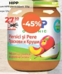HiPP Piure Piersici și Pere 125g