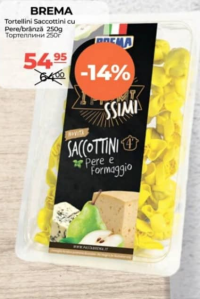 Brema Tortellini Saccottini cu Pere/brânză 250g