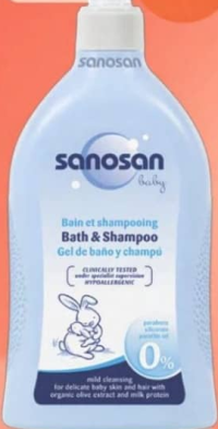 Sanosan Șampon/Spumă pentru baie 500ml