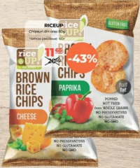 RICE UP Chipsuri din orez 60g