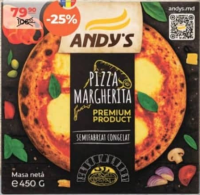 ANDY'S Pizza Margherita congelat 450g