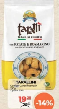 Taralli Apulia Tarallini Cartofi si Rozmarin 250g