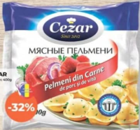 CEZAR Pelmeni vită/porc 400g