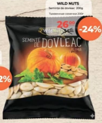 Wild Nuts Semințe de dovleac 200g