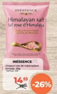 INESSENCE Chipsuri Ulei de măsline/sare himalay 45g