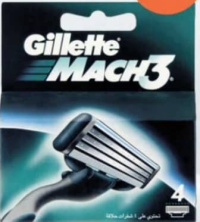 Gillette Mach3 Сменные кассеты 4шт.