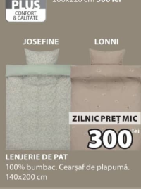 JYSK Lenjerie de pat JOSEFINE/LONNI 140x200 cm