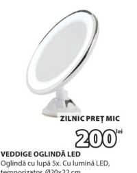 JYSK VEDDIGE Oglindă LED Ø20x22 cm