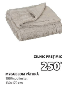 MYGGBLOM Pătură 100% poliester 130x170 cm