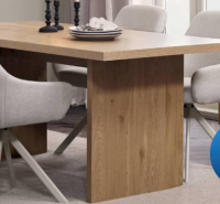 MUNKEBY MASĂ Dining furnir decorativ stejar auriu 100x220x75 cm
