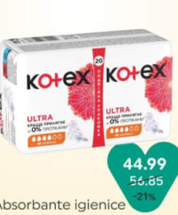 Kotex Absorbante igienice 20 buc