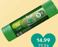 Clean Time Saci menajeri cu șiret 35 L 15 buc