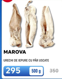 Marova Urechi de iepure cu păr uscate 500g