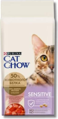 Purina Cat Chow Sensitive în sortiment 1 kg