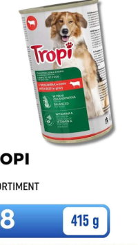 Tropi Hrană pentru câini în sortiment 415g