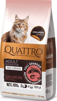 QUATTRO Super Premium Somon și Krill / Adult 1.5kg