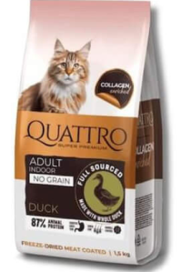 QUATTRO Super Premium Rață / Indoor 1.5kg